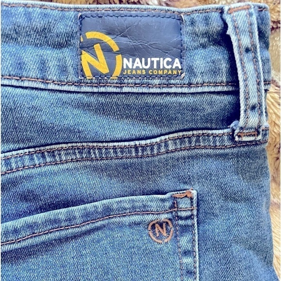 High Waisted Nautica Jean Shorts Cutoff Mom Jeans  Size 8 Waist 29 Stretch Denim - Picture 9 of 9